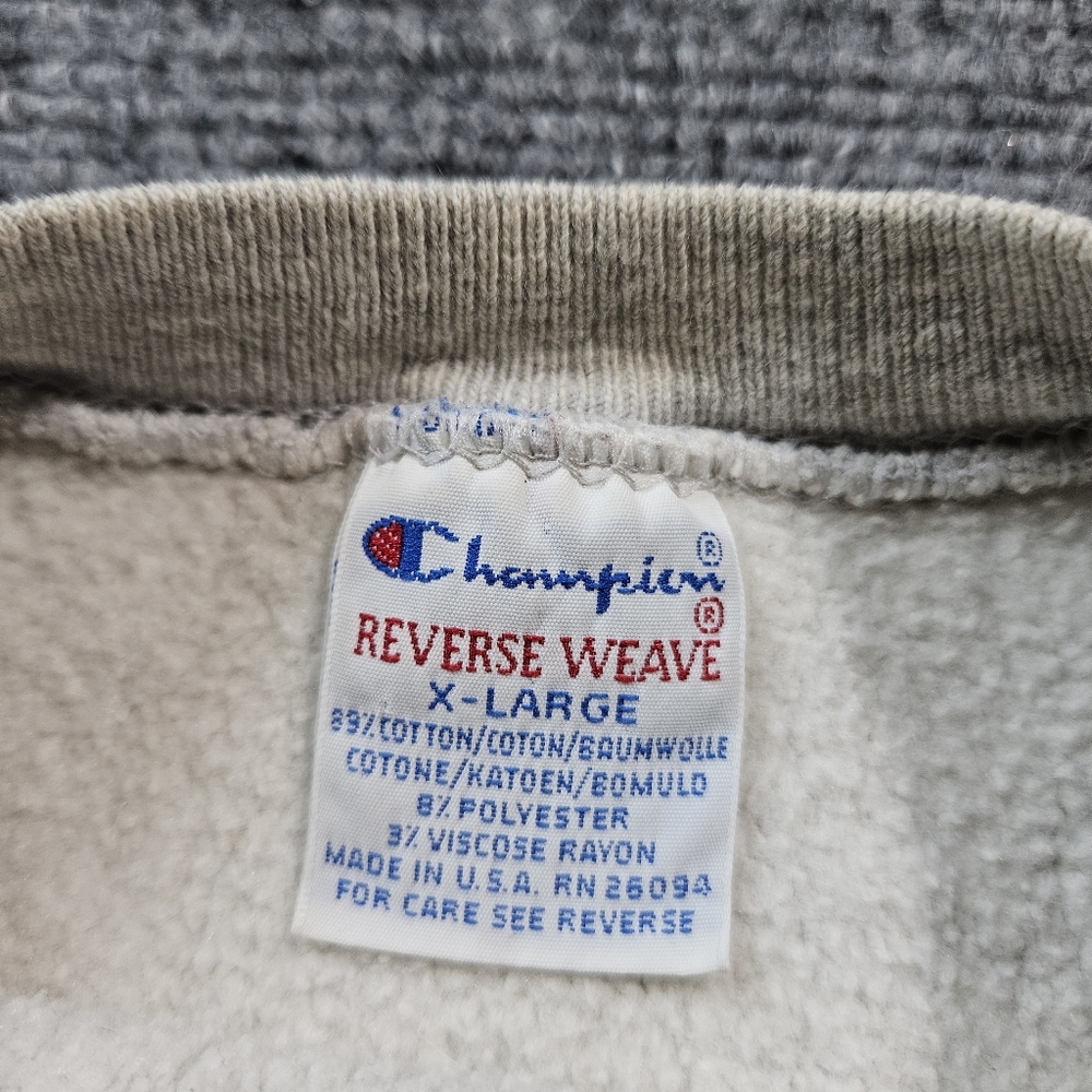 Vintage Champion Reverse Weave Michigan Cut-Off Sleeveless Sweatshirt XL - Picture 8 of 10